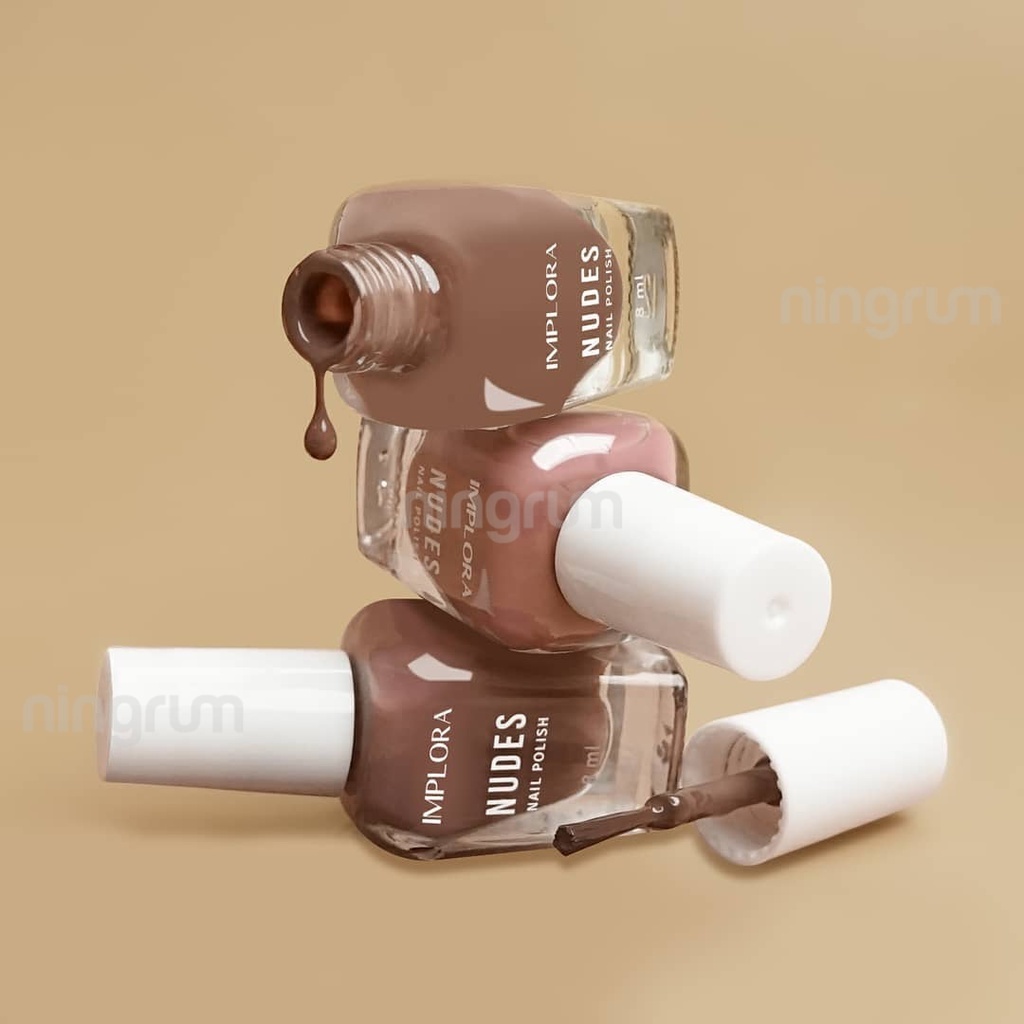 Ningrum NEW Implora Nail Polish | WAJIB BACA DESKRIPSI | Implora Nail Polish Nudes | Implora Nail Polish Clear | Implora Nail Polish Wonder | Implora Nail Polish Red | Kutek Implora | Kutek Kuku 100% Original BPOM - 5118