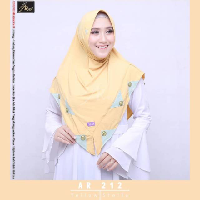 Hijab Arrafi Ar 212 bahan stella yg lembut...