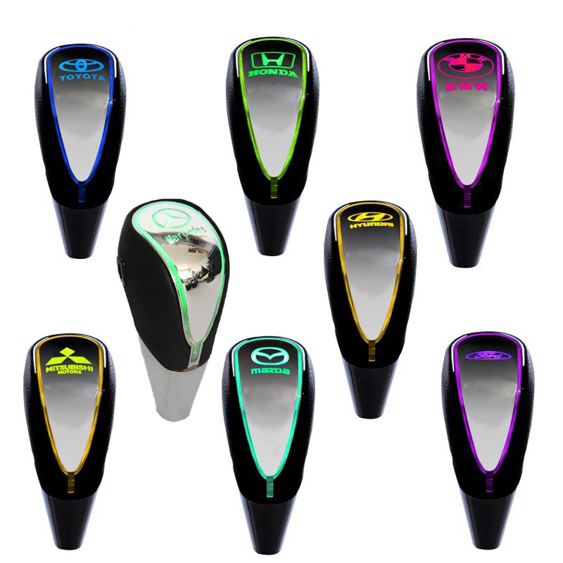 Knob Lever Touch Activated Multi-warna Gear Shift Knob Lampu LED untuk Tanpa tombol Gear