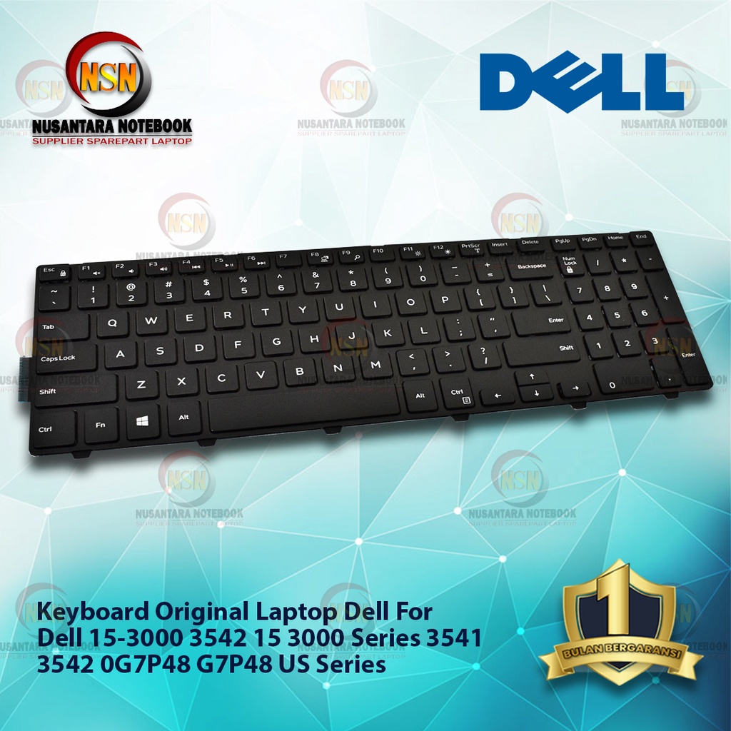 Keyboard Original Laptop Dell Inspiron 15 3000 3541 - Black Series