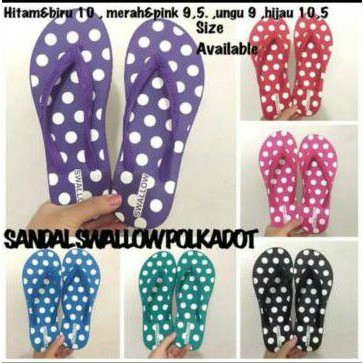 SENDAL JEPIT SWALLOW POLKADOT MURAH BERKUALITAS