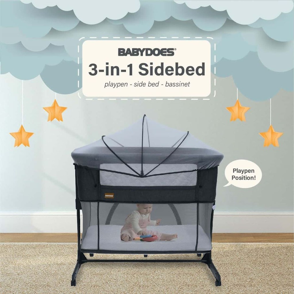 Babydoes CH-MB 169 SN 3in1 Side Bed box bayi tempat tidur bayi