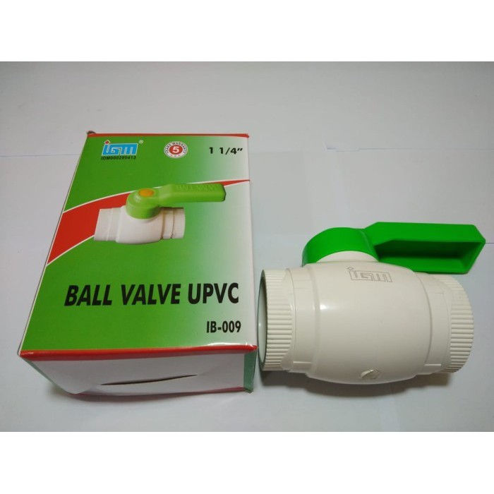 Ball Valve Pvc TEBAL 1-1/2&quot; Stop Kran / Keran Pipa