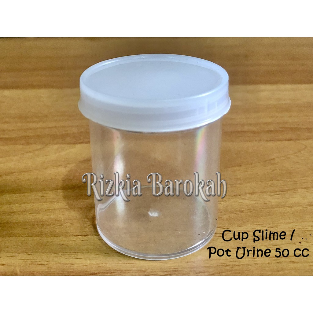 Cup Slime 50 cc isi 50 pcs / Pot Plastik 50 cc / Pot Urine 50 cc / Cup Plastik / Wadah Salep
