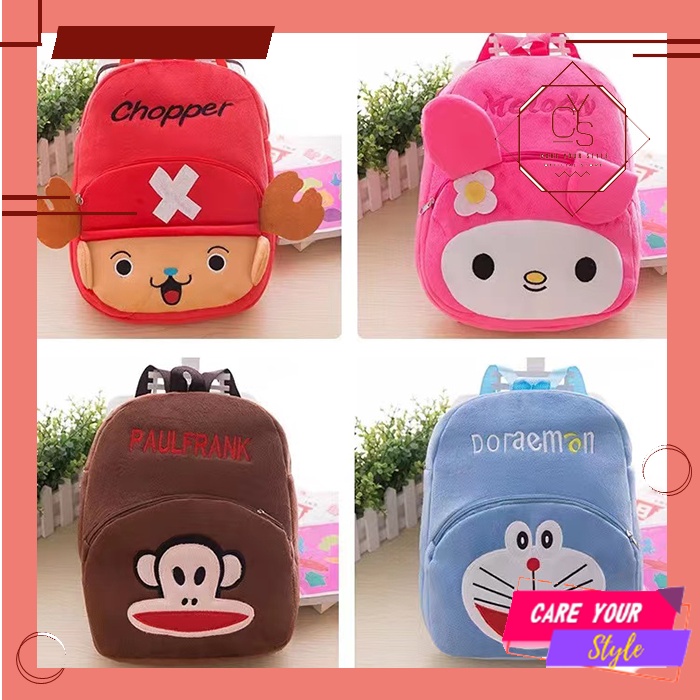 CYS Tas Anak Kecil Ransel Anak Karakter Bag Tas Anak Kecil Backpack Mini Cute Motif Cartoon Tas Anak Ukuran Besar T76