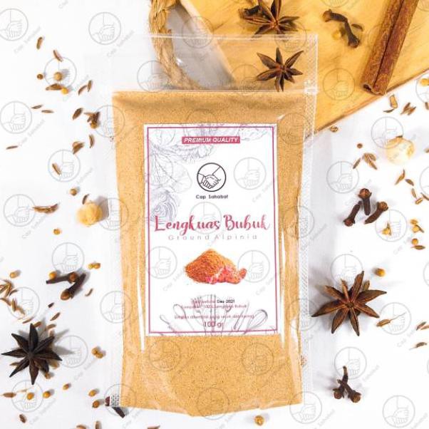 

{Star MaLL QR 27Ma1Bf} 100gr Lengkuas Bubuk / Ground Alpinia / Rempah / JSR 100% PREMIUM QUALITY ❧