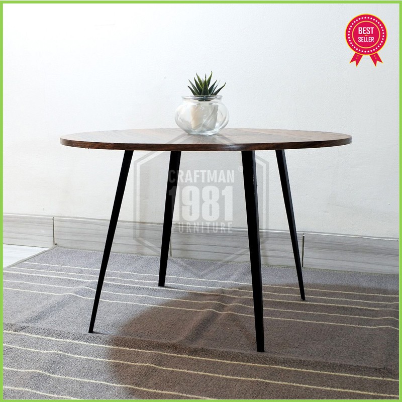 Meja Kantor Belajar Baca Lesehan 80x40 Bulat Murah Modern Minimalis