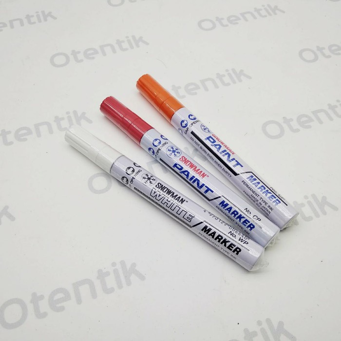 

SNOWMAN SPIDOL PERMANEN - WHITE PAINT MARKER - SPIDOL TINTA