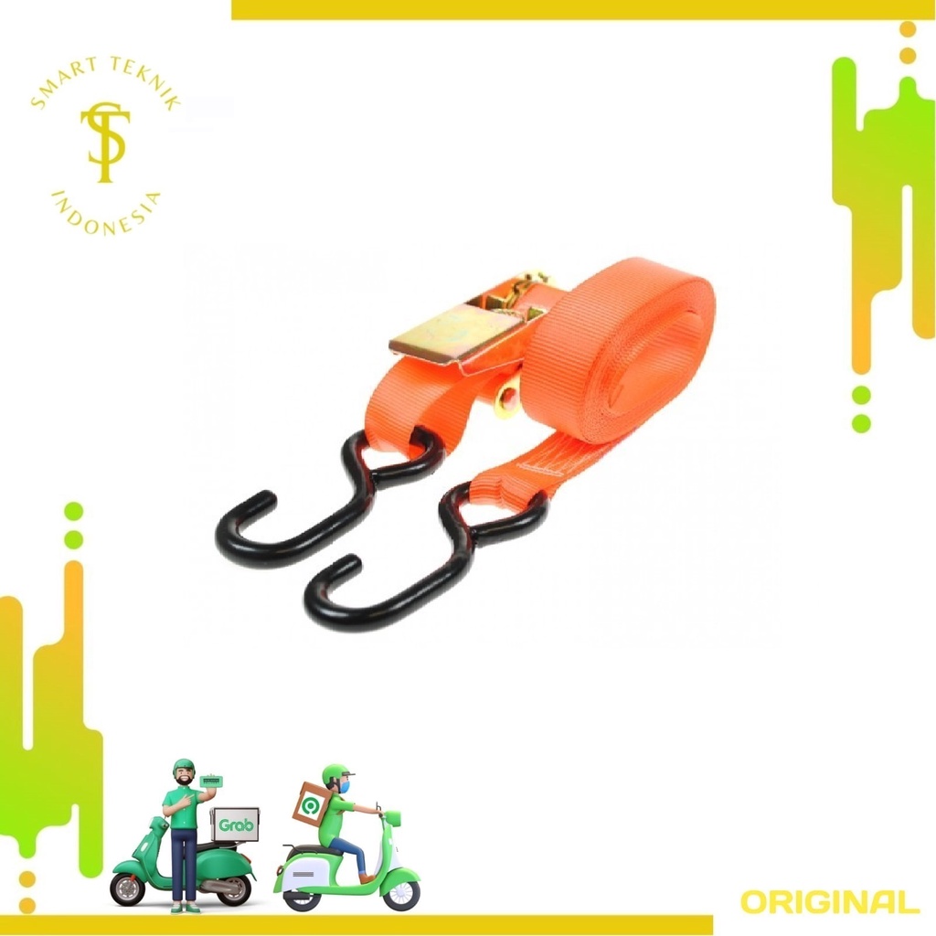 Jual Tali Pengikat Barang Tali Rachet 1x5m Nankai Tali Pegikat Motor