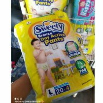 Pampers sweety size L isi 20+4