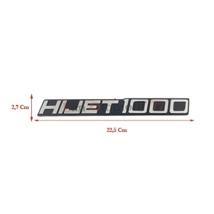 Emblem Logo Mobil Tulisan Hijet 1000
