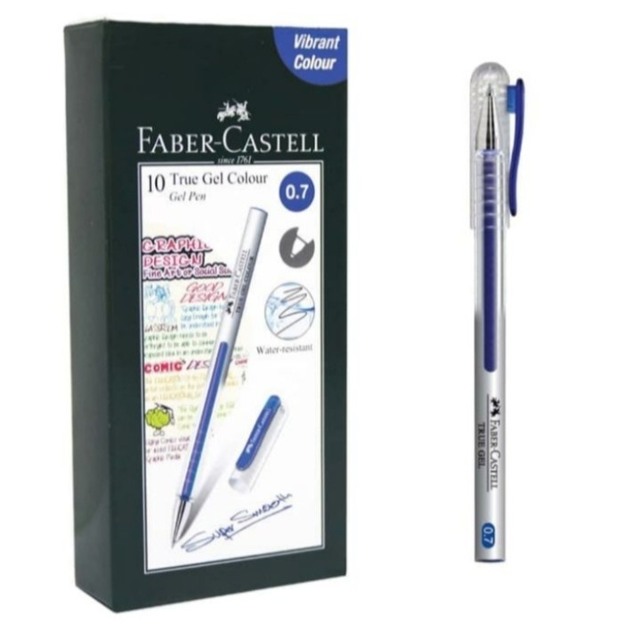 

Hadir Pulpen True Gel Tinta Biru 0.7 Mm Faber-Castell Limited