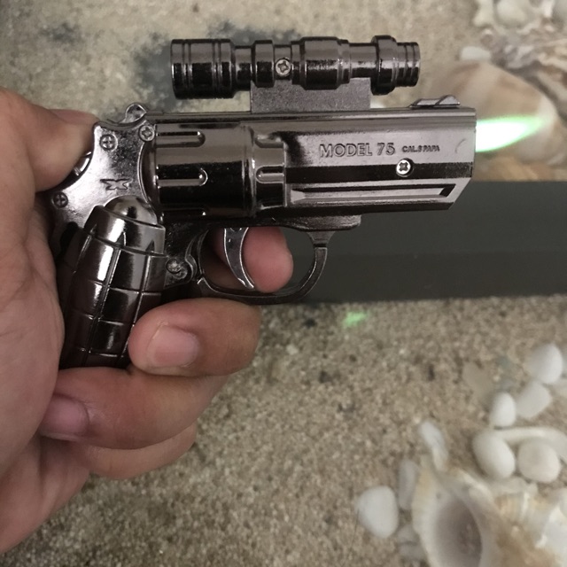 Korek Api Bara Pistol Laser Mini RJ3707 Korek Api Gas Isi Ulang