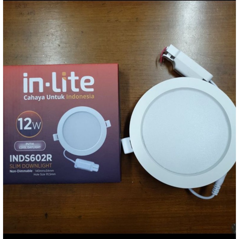 lampu downlight led panel inlite in lite inbow 12w 12 watt lampu led ceiling plafon drop ceiling