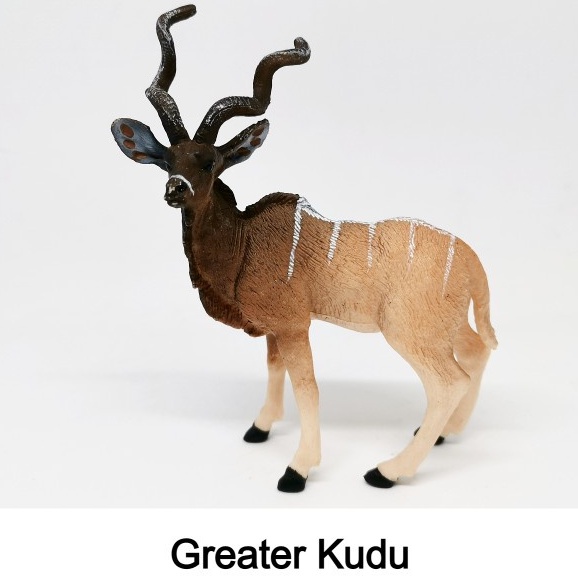 Greater Kudu Animal Figure/ Miniatur Mainan Binatang Greater Kudu