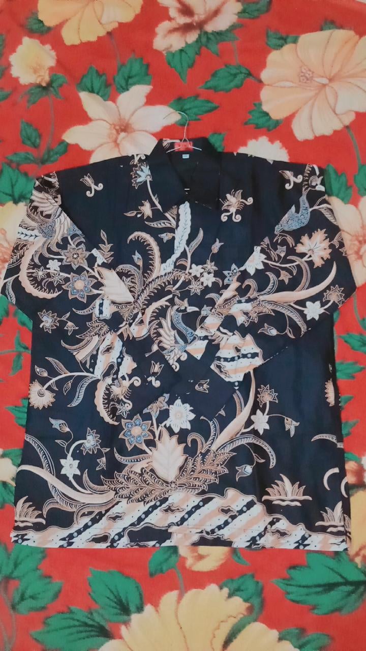 Batik Pria  Asli Solo Lengan Panjang Lapis Furing