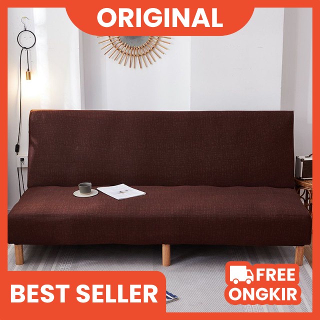 Sarung Sofa Bed Polos Elastis Tanpa Tangan High Quality Murah Berkualitas