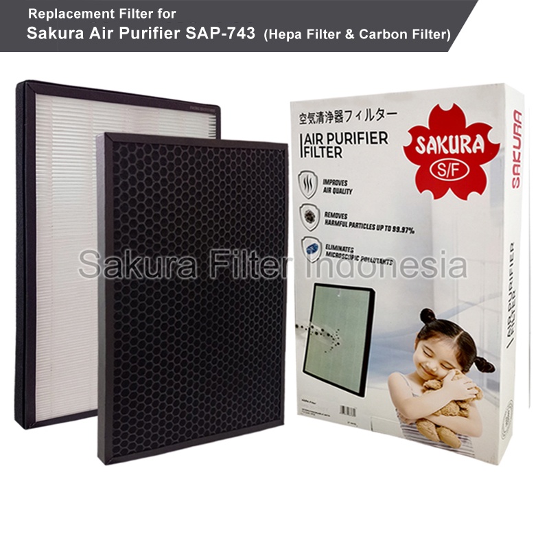 Filter HEPA + Carbon Sakura Air Purifier SAP-743 AP-79890-S