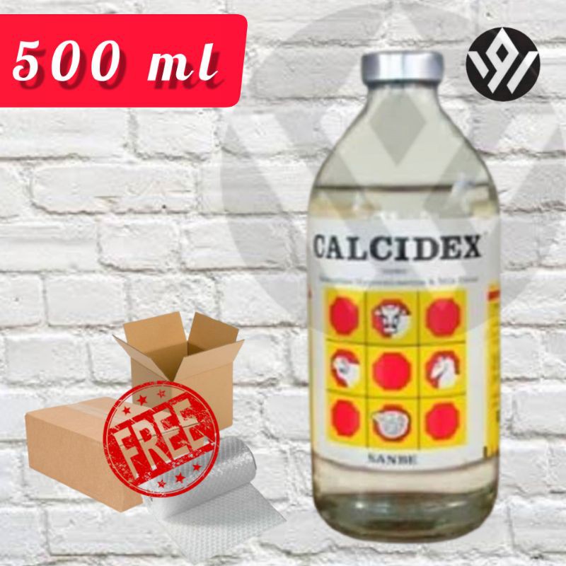 Calcidex - Larutan Injeksi Kalsium Sapi Kambing dll - 500 ml