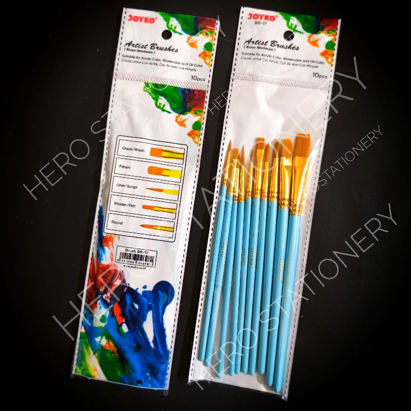 

Kuas seniman lukis artist brush set joyko BR-17