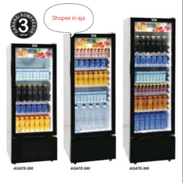 SHOWCASE RSA AGATE-300R SHOWCASE COLLER 271 LITER