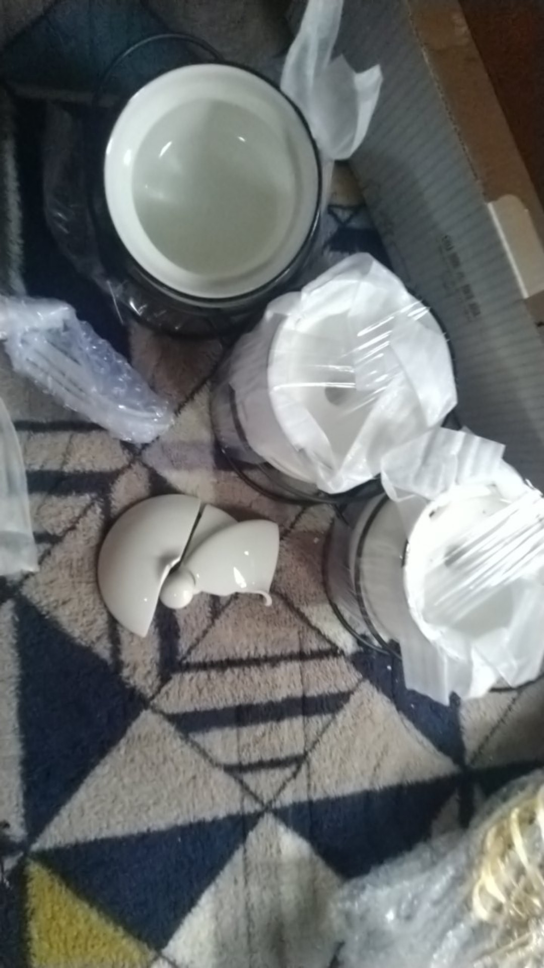 Sesebi 3pcs Tempat Bumbu Keramik + Rak Berkualitas