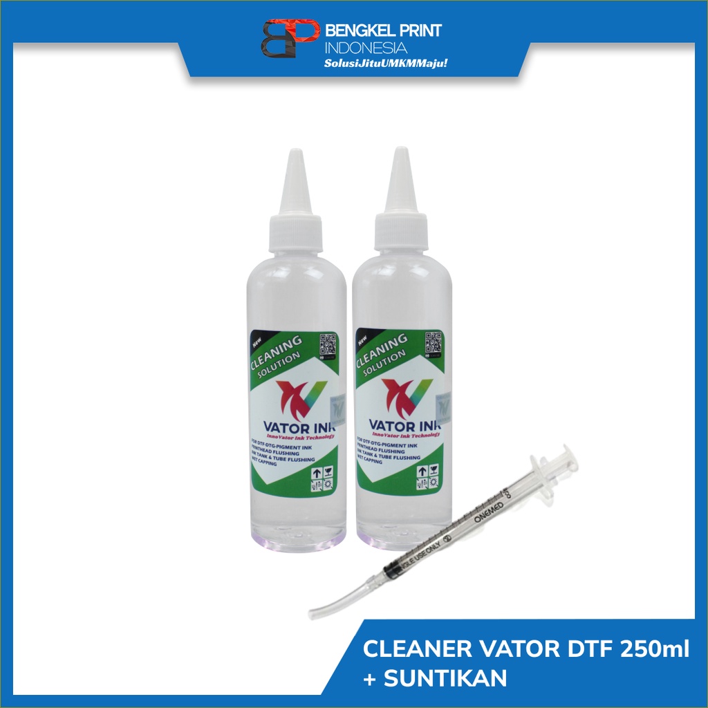 Cleaner Vator DTF 250ml + Suntikan