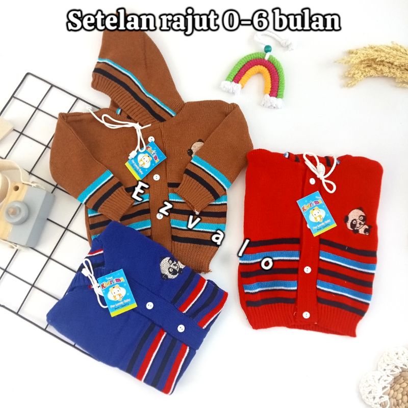 SR3 Setelan bayi rajut / jaket rajut