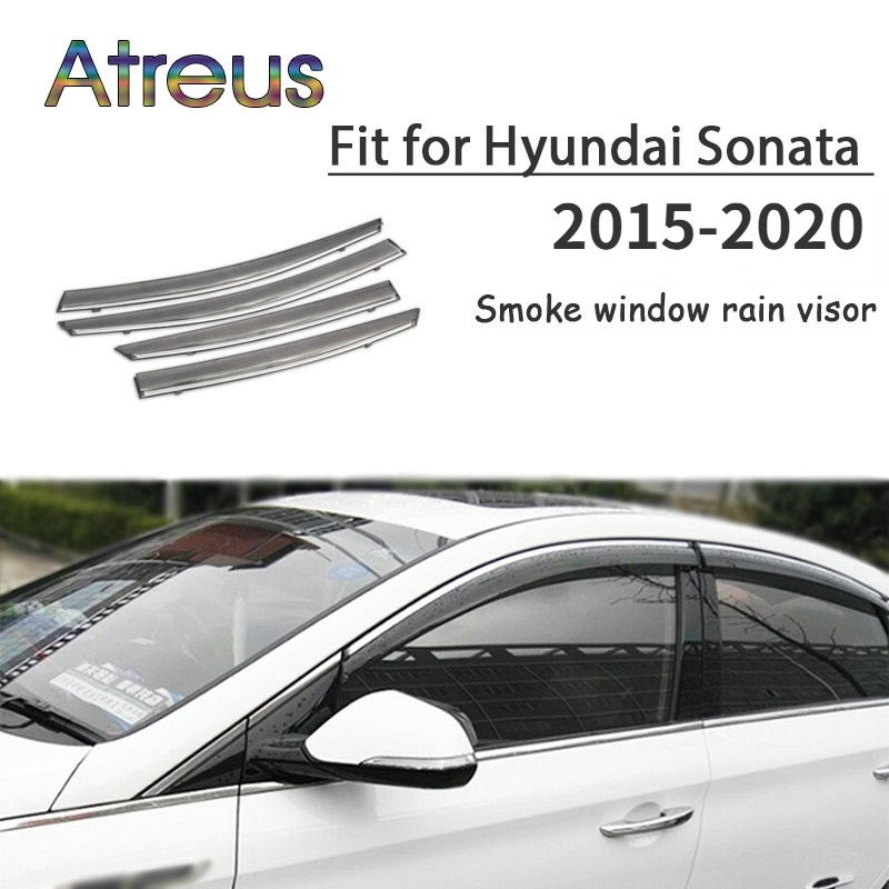 1 Set Visor Jendela Mobil Hyundai Sonata Bahan ABS 2011-2014 2015-2020