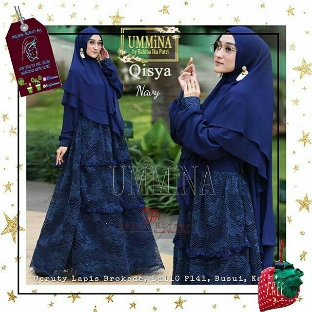 Qisya Dress Syari Original Fayoo Ori Solo