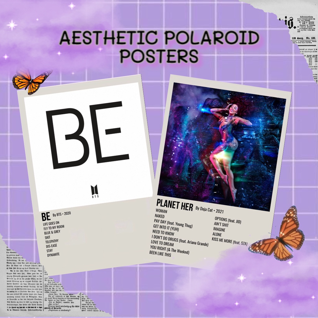 POLAROID POSTERS [20 PCS] / POP POSTERS / RAP POSTERS / ROCK POSTERS / POSTER ARTIS / AESTHETIC POSTERS