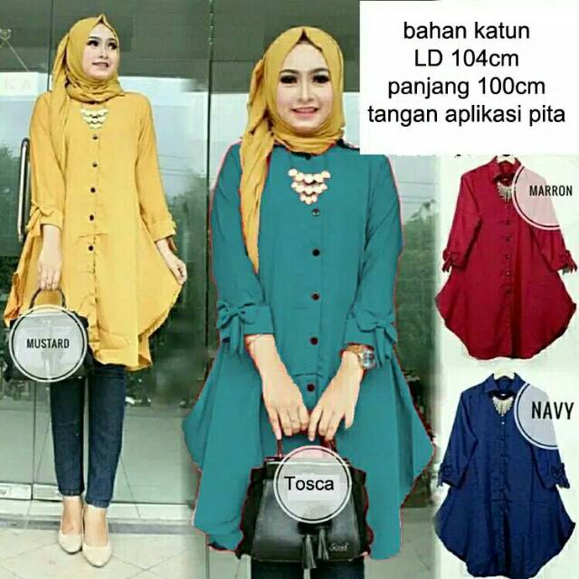 TUNIK GLORIA/BAJU TUNIK/TUNIK KATUN/TUNIK JUMBO/KEMEJA WANITA/ATASAN WANITA/BAJU ATASAN/ATASAN JUMBO