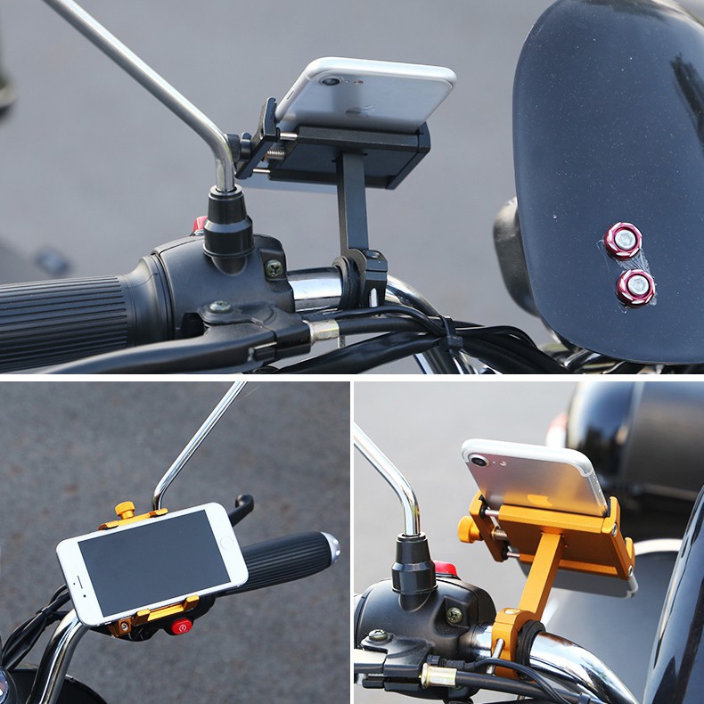 Zacro Smartphone Holder Sepeda Handle Bar Bike Mount YP0715043 Black Grab Medan