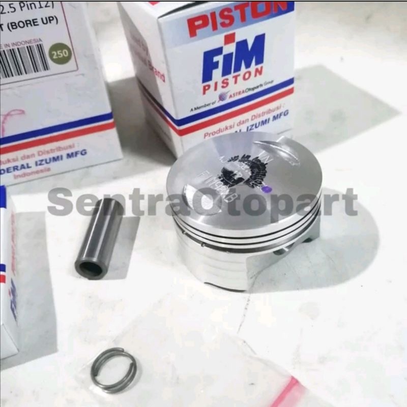 Piston seher kit bore up beat fi led genio tipe xb oversize 250 fim