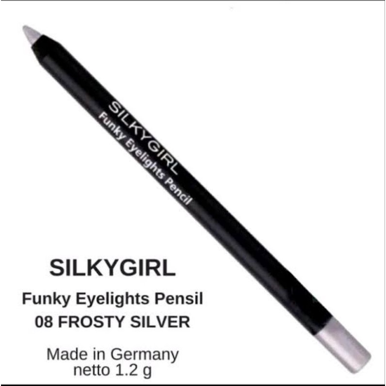 SILKYGIRL FUNGKY EYELIGHT PENCIL 08.FROSTY SILVER @MJ