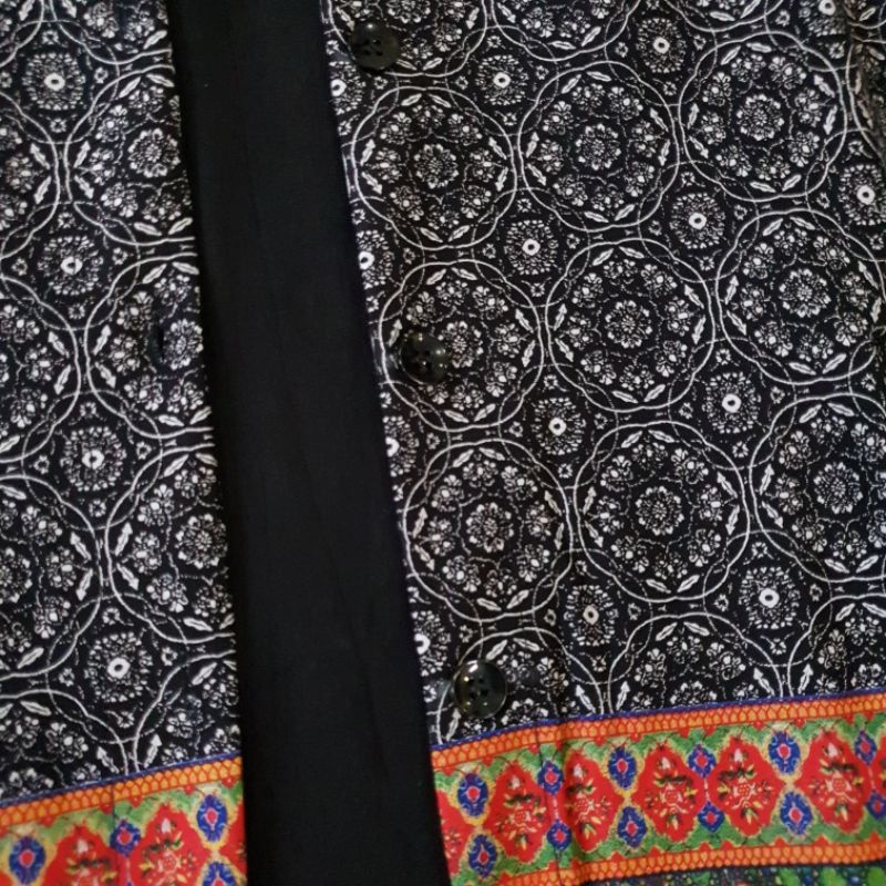 VINTAGE PRINT GEOGOUS TUNIC OUTER