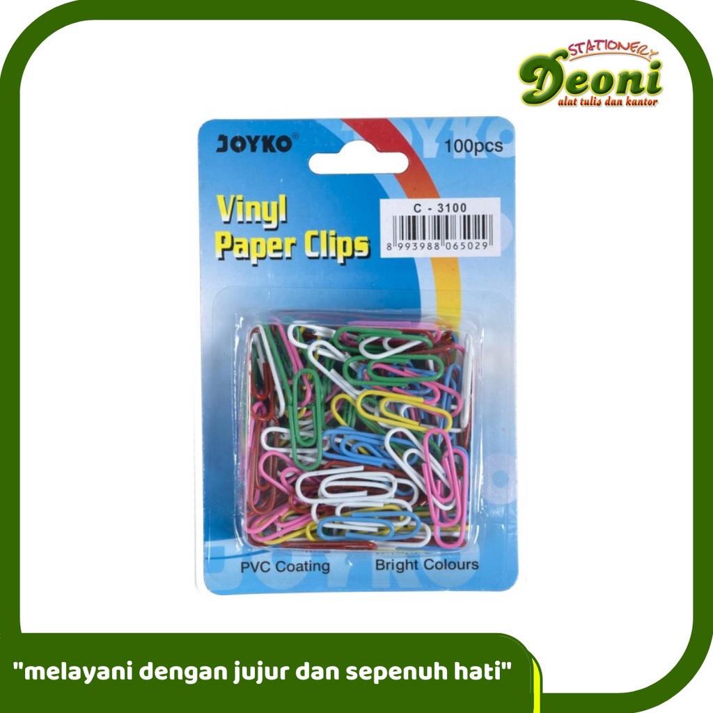

JOYKO C-3100 Vinils Paper Clips / Klip / Penjepit Kertas