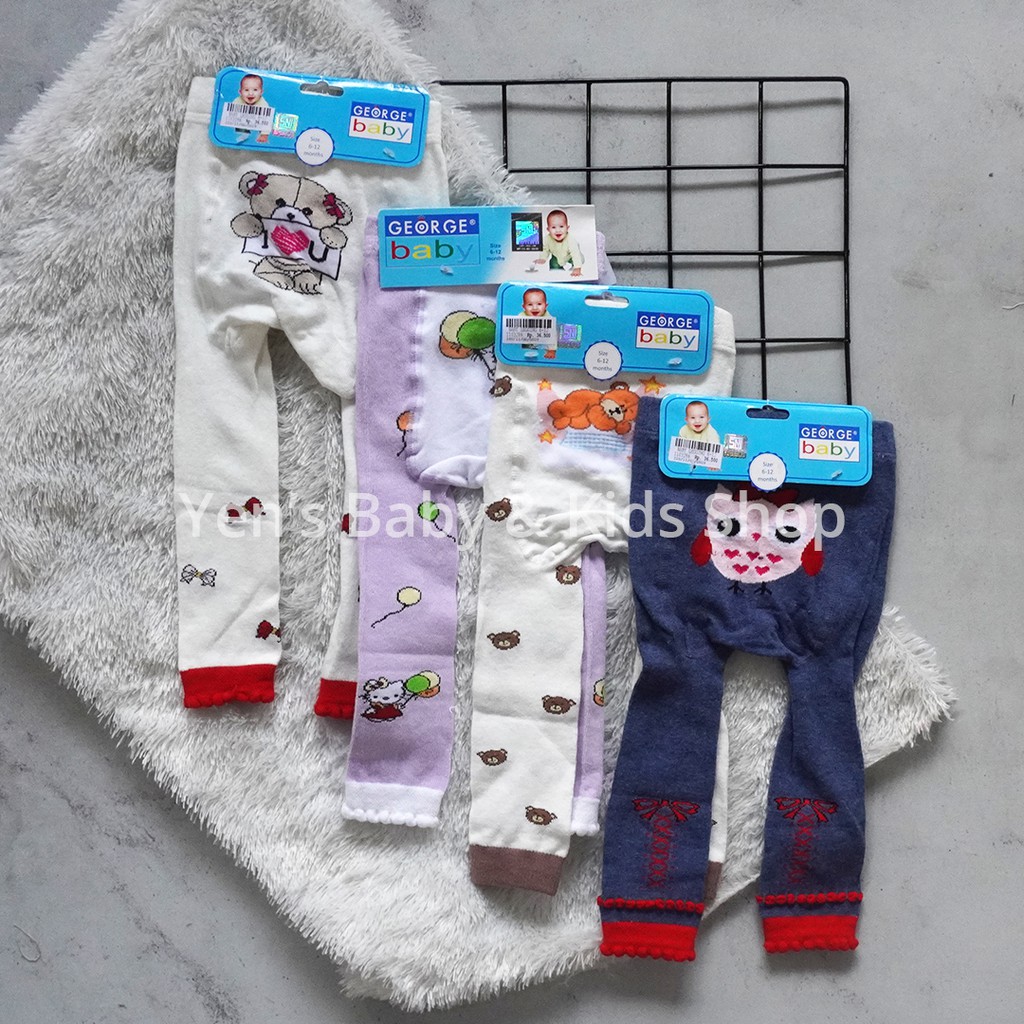 George Baby Legging Buka Kaki Motif (6-12m)