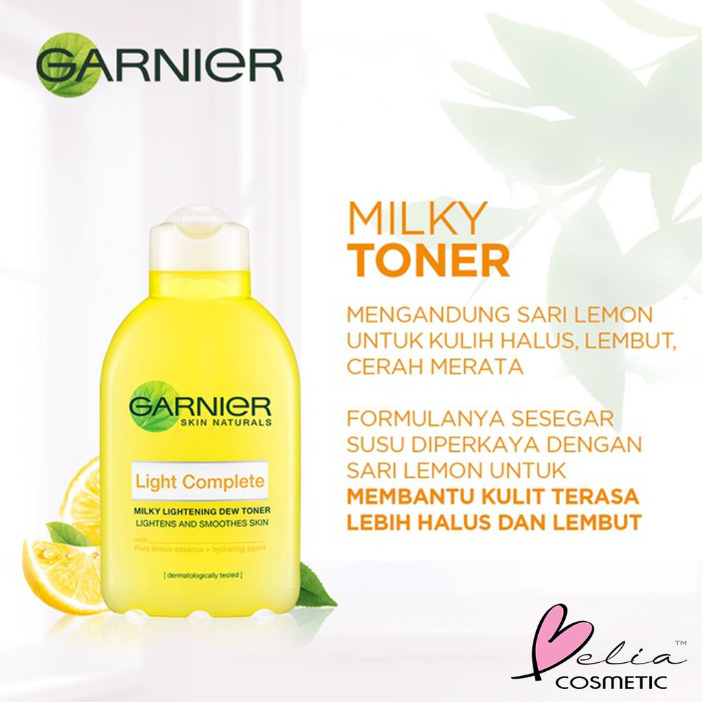 GARNIER Light Complete Milky Lightening Toner Cleanser 150 ml (Toner Pembersih Wajah)