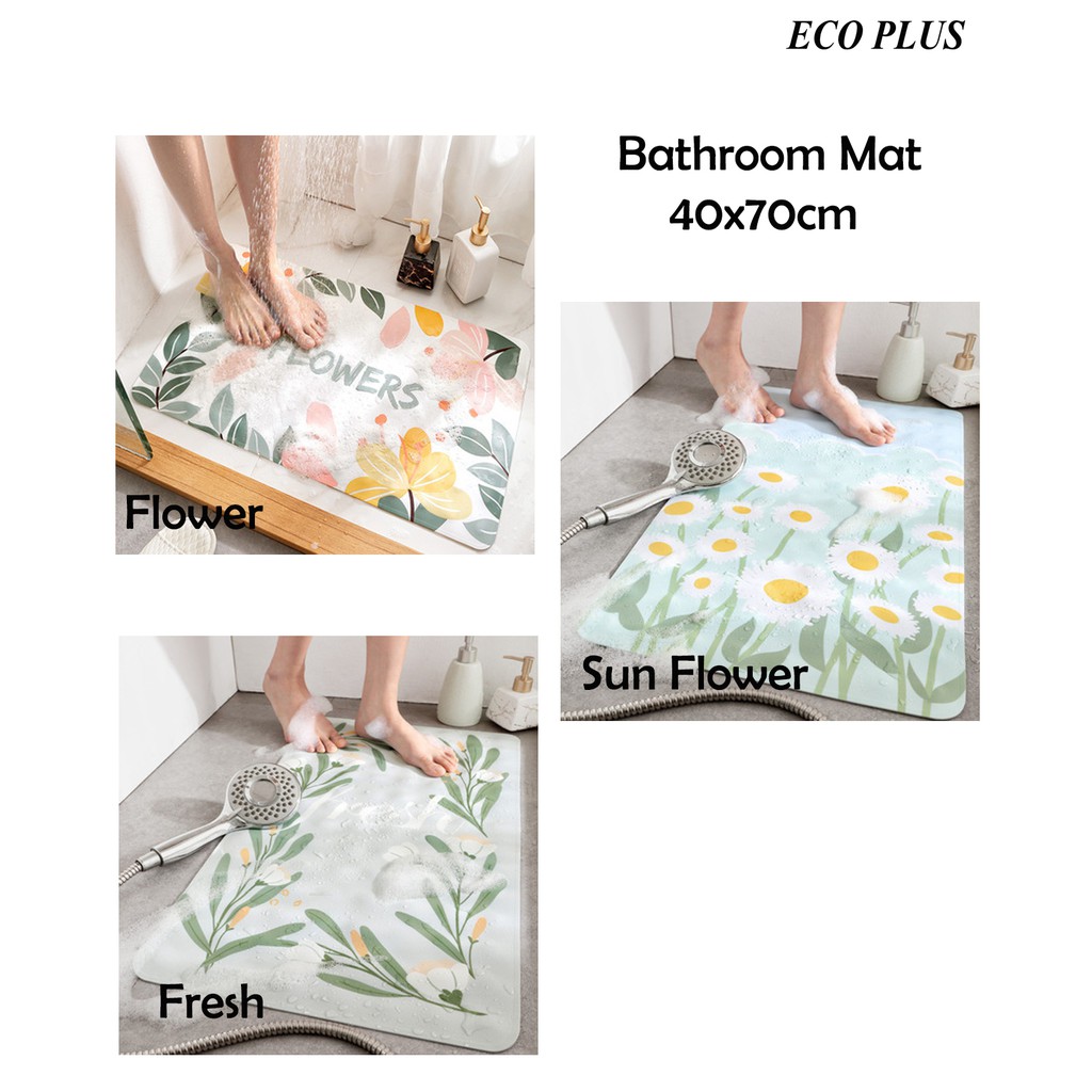 Bathroom Mat Anti Slip Shower Mat Suction Cup Keset Kamar Mandi Anti Slip