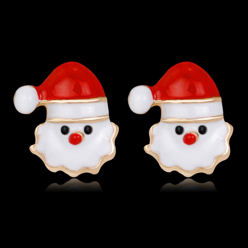 Siy Anting Tusuk Desain Pohon Natalsanta Claus Untuk Wanita