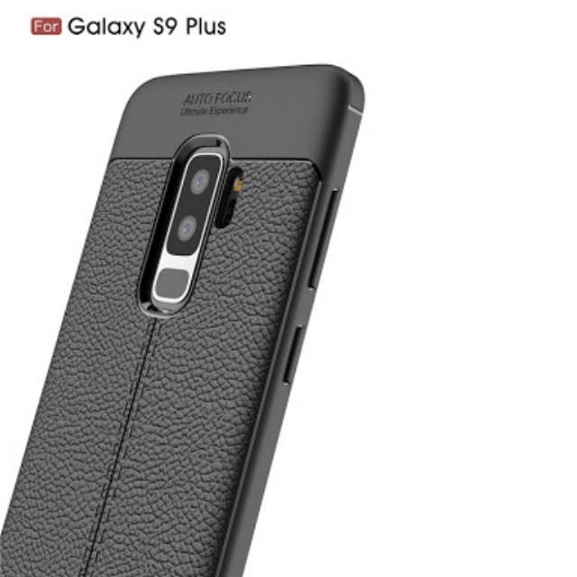 auto focus leather kulit jeruk texture Samsung S9 Plus soft case cover