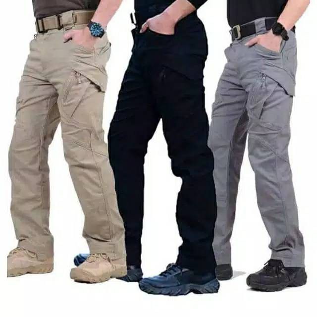 CELANA PRIA BLACKHAWK TACTICAL ORIGINAL PANJANG HITAM PDL CARGO LORENG OUTDOOR ARMY GURUN DARK GREY