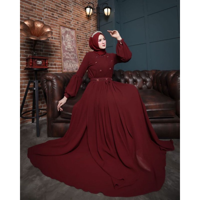 LAYSHA DRESS PREMIUM / accessories payet import by malda