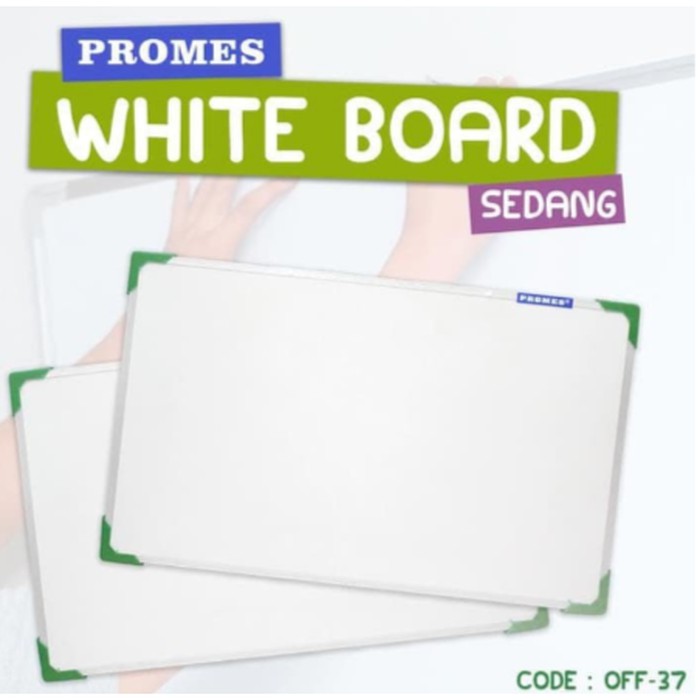 

SOL. 153 WHITE BOARD PAPAN TULIS SEDANG GANTUNG UKURAN 60 X 40 CM