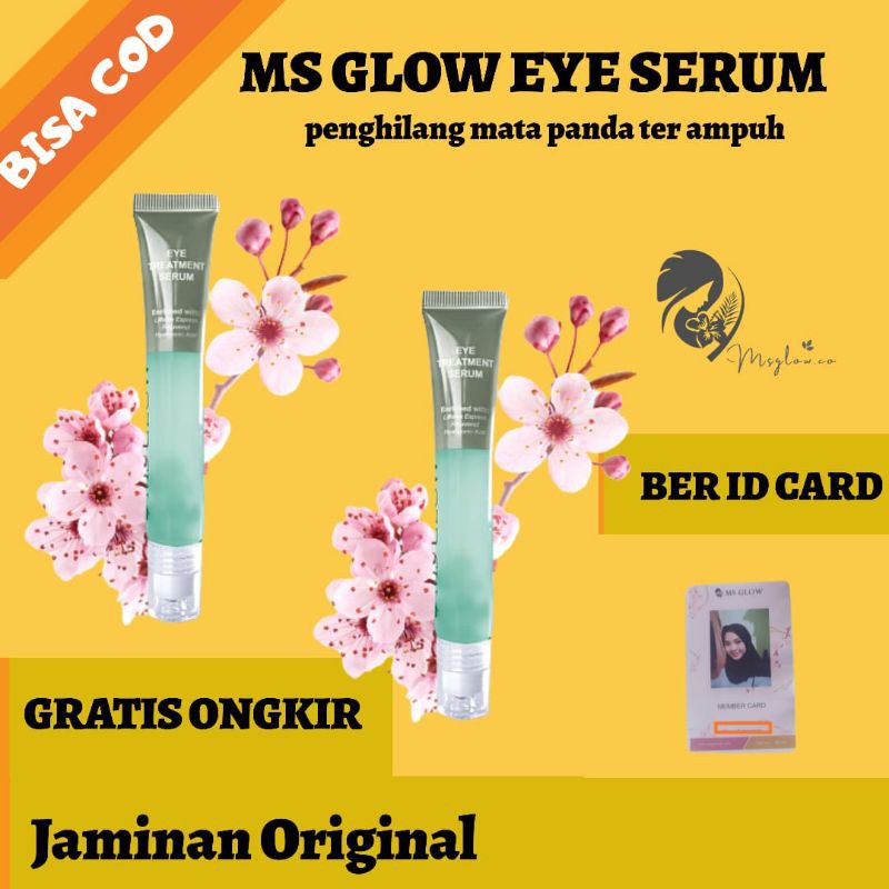 MS GLOW EYE DARK TREATMENT ( PENGHILANG MATA PANDA, KANTUNG MATA) serum mata, cream mata