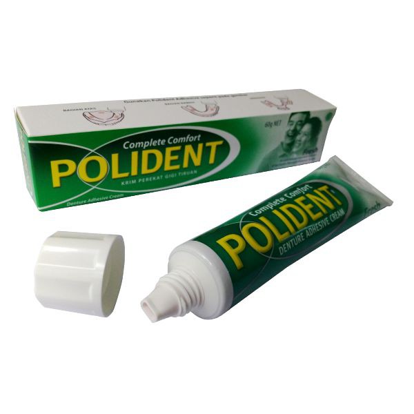 Polident Krim Perekat Gigi Tiruan Tube isi 60gr