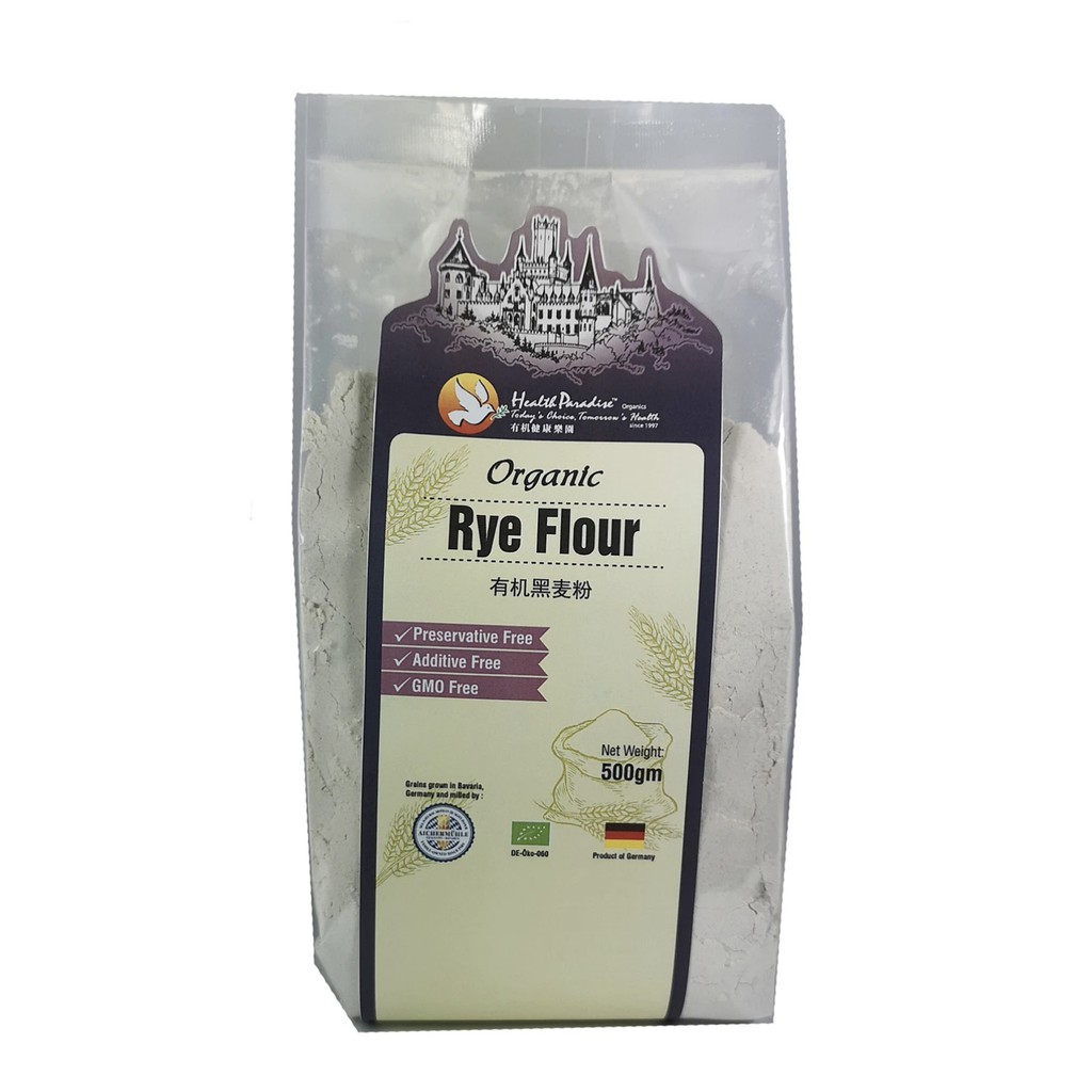 Health Paradise Organic Rye Flour 500g