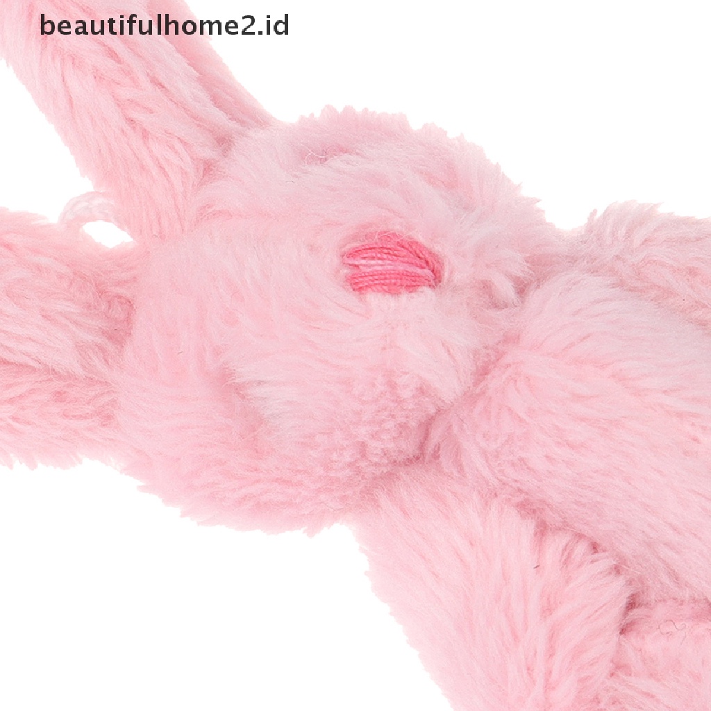 [beautifulhome2.id] 5Pcs 6cm Mini Joint Rabbit Pendant Plush Bunny For Key Chain Bouquet Toy Doll ID