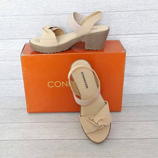 Sepatu Sendal Hak Tali  Merk  Connexion Shopee Indonesia